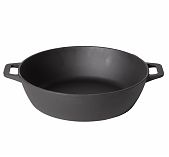 Жаровня чугунная Boniron BС500/120-2, термообработанная, с ручками, 120х500 мм