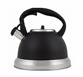 Чайник Mallony Classico Style, нержавеющая сталь, черный матовый, ручка с soft-touch, индукция, 3.5 л