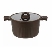 Кастрюля Kukmara Stella ксм52а, антипригарное покрытие, мокко, объем 5.2 л