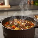 Кастрюля Kukmara Stella ксм52а, антипригарное покрытие, мокко, объем 5.2 л