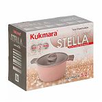 Кастрюля Kukmara Stella ксм52а, антипригарное покрытие, мокко, объем 5.2 л