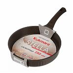 Сковорода Kukmara Stella, 280 мм, антипригарное покрытие, мокко, без крышки