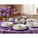 Кастрюля Катунь Этна КТ21-D-18, нержавеющая сталь стеклянная крышка, индукция, 2.4 л