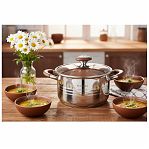 Набор кастрюль нержавеющая сталь Daniks Веллингтон, GS-01415-6SE, индукция, 2 л, 3 л, 4 л