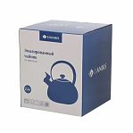 Чайник эмалированный Daniks Bon Appetit, бежевый, со свистком, индукция, 2.2 л