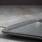 Противень Satoshi Буко 849-192 прямоугольный, углеродистая сталь, 17х270х365 мм, антипригарное покрытие мрамор