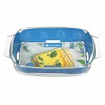 Форма для запекания Daniks HSAP20LN, прямоугольная, жаропрочное стекло, 58х196х302 мм, 2 л 