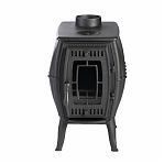 Печь отопительная  ПроМеталл Бахтинка, чугун, 9 кВт, d115 мм, до 100 куб.м, серая 