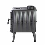 Печь отопительная  ПроМеталл Бахтинка, чугун, 9 кВт, d115 мм, до 100 куб.м, серая 