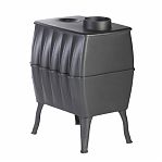 Печь отопительная  ПроМеталл Бахтинка, чугун, 9 кВт, d115 мм, до 100 куб.м, серая 