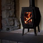 Печь отопительная  ПроМеталл Бахтинка, чугун, 9 кВт, d115 мм, до 100 куб.м, серая 