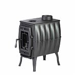 Печь отопительная  ПроМеталл Бахтинка, чугун, 9 кВт, d115 мм, до 100 куб.м, серая 