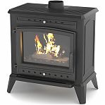 Печь-камин Everest F12, дверца стекло, чугун, 16 кВт, d150 мм, до 320 куб.м