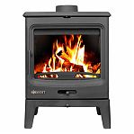 Печь-камин Everest Н10, дверца стекло, чугун, 10 кВт, d150 мм, до 200 куб.м