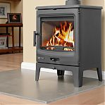 Печь-камин Everest Н10, дверца стекло, чугун, 10 кВт, d150 мм, до 200 куб.м