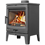 Печь-камин Everest Н10, дверца стекло, чугун, 10 кВт, d150 мм, до 200 куб.м