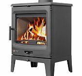 Печь-камин Everest Н10, дверца стекло, чугун, 10 кВт, d150 мм, до 200 куб.м