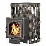 Печь для бани Везувий Легенда Ковка 28 (дверка 270) 28 кВт, d115 мм, до 30 куб.м