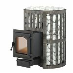 Печь для бани Везувий Легенда Ковка 28 (дверка 270) 28 кВт, d115 мм, до 30 куб.м