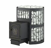 Печь для бани Везувий Легенда Стандарт 22 (дверка ДТ-4), 22 кВт, d115 мм, до 24 куб. м