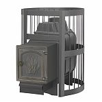 Печь для бани Везувий Легенда Стандарт 22 (дверка ДТ-4), 22 кВт, d115 мм, до 24 куб. м