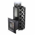 Печь для бани TMF Арабеска Inox черная бронза. 15 кВт, d115 мм, до 18 куб.м