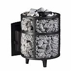 Печь для бани Атмосфера М, чугун, сетка из нержавейки, 14 кВт, d115, до 14 куб.м