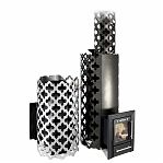 Печь для бани TMF Арабеска Inox черная бронза. 15 кВт, d115 мм, до 18 куб.м