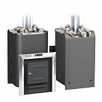 Печь для бани Ермак 12 классик, дверца глухая, 12 кВт, d115 мм, до 12 куб.м