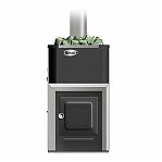 Печь для бани Ермак 12 классик, дверца глухая, 12 кВт, d115 мм, до 12 куб.м