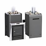 Печь для бани Ермак 16 Классика, дверца глухая, 16 кВт, d115 мм, до 16 куб.м