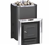 Печь для бани Ермак 16 Классика, дверца глухая, 16 кВт, d115 мм, до 16 куб.м