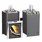 Печь для бани Ермак 12-ПС Классика, дверца со стеклом, 12 кВт, d 115 мм, до 12 куб.м