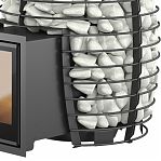 Печь для бани Everest Steam Heat 24, дверца со стеклом, 24 кВт, d115 мм, до 24 куб.м 