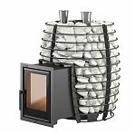 Печь для бани Everest Steam Heat 24, дверца со стеклом, 24 кВт, d115 мм, до 24 куб.м 