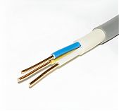 Кабель силовой NYМ Конкорд 3х2.5 кв.мм, установочный, белый, длина 1 метр