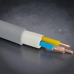 Кабель силовой NYМ Конкорд 3х1.5 кв.мм, установочный, белый, длина 1 метр