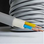 Кабель силовой NYМ Конкорд 3х1.5 кв.мм, установочный, белый, длина 1 метр