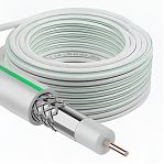 Кабель коаксиальный SAT 703 ТV 1х1.1 кв.мм, белый, длина 1 метр