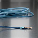 Кабель компьютерный Rexant 01-0147, витая пара, FTP-6e 0.5х2х4 кв.мм, синий, длина 1 метр