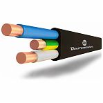 Кабель силовой ВВГ Пнг LS Дмитров Кабель 3х2.5 кв.мм, установочный, черный, длина 1 метр