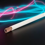 Провод силовой ПВ 3, 1х50 кв.мм, установочный, белый, длина 1 метр