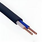 Кабель силовой ВВГ Москабель 2х10 кв.мм, установочный, черный, длина 1 метр