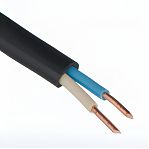 Кабель силовой ВВГ Москабель 2х10 кв.мм, установочный, черный, длина 1 метр