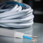 Кабель силовой NYМ Севкабель 2х1.5 кв.мм, установочный, белый, длина 1 метр