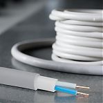 Кабель силовой NYМ Севкабель 2х1.5 кв.мм, установочный, белый, длина 1 метр