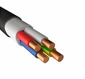 Кабель силовой ВВГнг LS Москабель 4х6 кв.мм, установочный, черный, длина 1 метр
