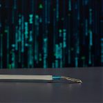 Интернет-кабель FTP 24 AWG CAT5e, 4х2х0.5 кв.мм экранированный, белый, длина 1 метр