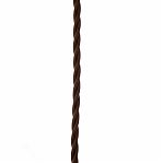 Провод витой Bironi B1-424-72-50 бытовой ПУГВнг-LS 2х1.5 кв.мм, декоративный, коричневый матовый, длина 1 метр