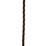 Провод витой Bironi B1-434-72-50 бытовой ПУГВнг-LS 3х1.5 кв.мм, декоративный, коричневый матовый, длина 1 метр